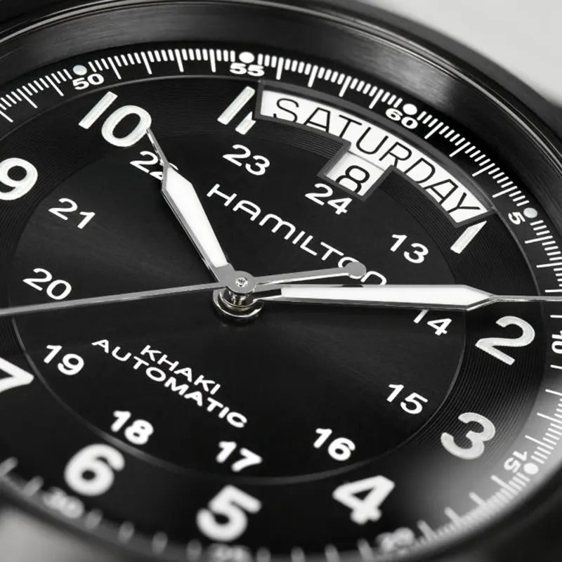 Hamilton Khaki Field King Automatic Black Dial Men's Watch- H64455133